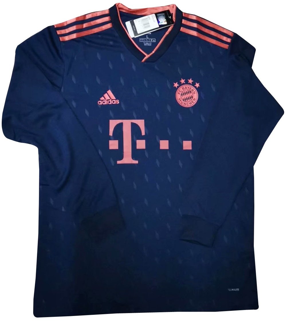 Camisa oficial Adidas Bayern de Munique 2019 2020 III jogador manga comprida 